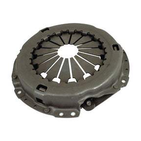 The Sparex Clutch Cover Assembly - S.20328 is a metal automotive clutch pressure plate that features spring fingers, mounting holes, and precise bolts.