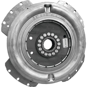 The Sparex Clutch Damper - S.156491 is a circular metallic mechanical component featuring multiple holes and a central gear-like structure, designed for industrial or automotive applications. It includes damper springs to absorb vibrations, enhancing its efficiency and durability.