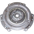 Close-up image of a metal car part, possibly a Sparex Clutch Damper - S.73095, featuring damper springs, multiple bolts, and a central circular spline component.
