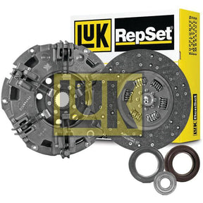 The Sparex Clutch Kit with Bearings - S.131118 displayed prominently with all its components, including the clutch disc, pressure plate, and bearings, against a branded Sparex box. Detailed manufacture information is available to ensure you're choosing the right fit for your vehicle.