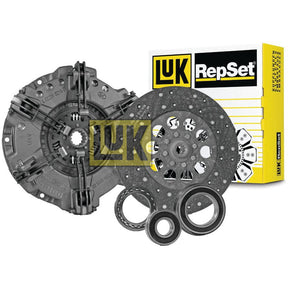 The Clutch Kit with Bearings - S.131138 by Sparex, suitable for various vehicles, includes a pressure plate, clutch disc, and three bearings. The packaging is labeled "RepSet" in the background.