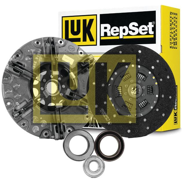 The Sparex Clutch Kit with Bearings - S.146780 includes a cerametallic disc, pressure plate, release bearings, and comes in a packaging box.