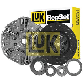 Sparex Clutch Kit with Bearings - S.146843, featuring a Dual Cover clutch disc, pressure plate, release bearing, pilot bearing, and alignment tool, displayed against its branded box.