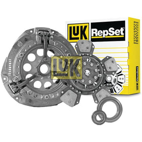 The Sparex Clutch Kit with Bearings - S.146886 features a Single Cover pressure plate, clutch disc, release bearings, and comes packaged in a box.