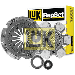 A Clutch Kit with Bearings - S.147270 from the Sparex brand is displayed, featuring a pressure plate, Cerametallic clutch disc, release bearing, and alignment tool, with the branded packaging visible in the background.