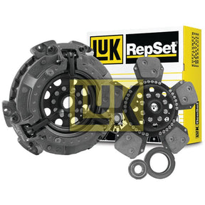 Clutch Kit with Bearings - S.147283 featuring a pressure plate, dual cover clutch disc, and release bearing set against a yellow and white Sparex branded box.
