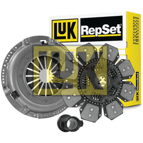 Introducing the Sparex Clutch Kit with Bearings - S.147298, featuring a pressure plate, clutch disc, and release bearing. The components are displayed against a branded Sparex box in the background, highlighting its single cover design for optimal performance.