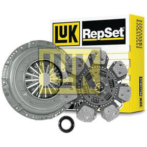 The Sparex Clutch Kit with Bearings - S.147356, featuring a 350mm cover, includes visible components such as a cerametallic loose disc, clutch cover, and associated bearing, all showcased in front of the product box.