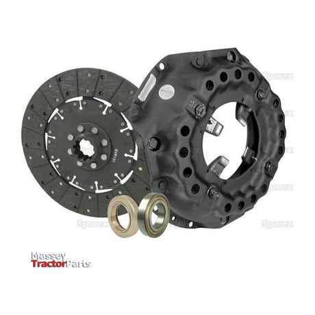 A Sparex Clutch Kit with Bearings (S.68993) for a Massey Ferguson tractor, featuring a loose disc, single cover, and two bearings.