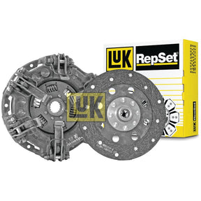 A Sparex clutch kit (Product Code: S.146459) is displayed, featuring an Organic Captive Disc with a pressure plate and clutch disc placed in front of the product packaging.