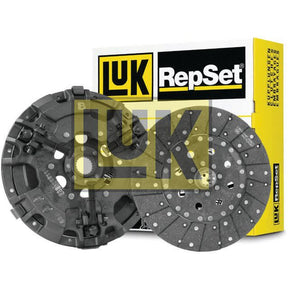 Image of the Sparex Clutch Kit without Bearings - S.156516, including a pressure plate and clutch disc, with the Sparex logo visible on the packaging behind the parts. The cover size is clearly indicated.