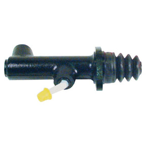Close-up of a black metal clutch master cylinder, Sparex Part No. S.37662, reminiscent of the precision found in Fendt FARMER machinery, featuring a ribbed end and a yellow tip on a protruding white lever.