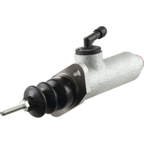 A Sparex Clutch Master Cylinder (Sparex Part No. S.68818) featuring a metal body, black rubber components, and a threaded rod, suitable for Zetor tractors.