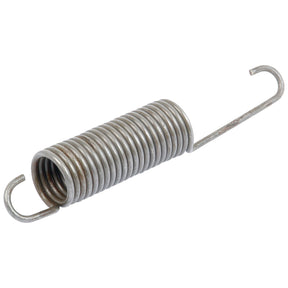 A coiled metal spring with hooks on both ends, typically used for tension purposes, such as in a Ford New Holland clutch pedal assembly. Brand: Sparex, Product Name: Clutch Pedal Spring, Sparex Part No. S.67139.