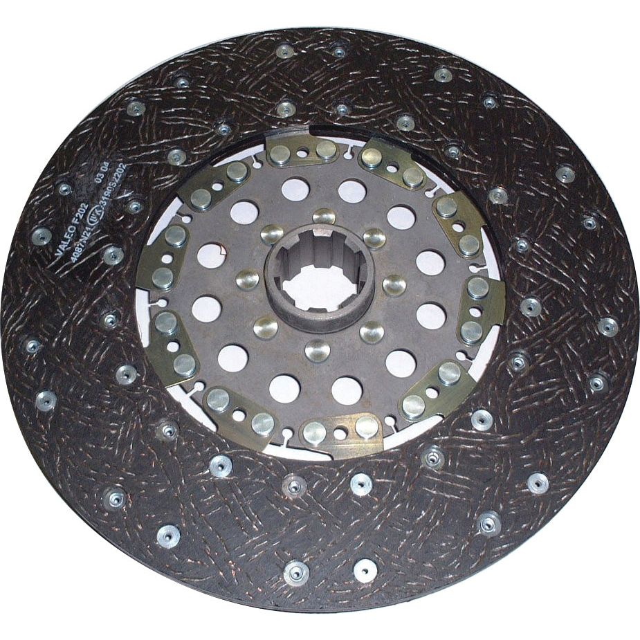 The Sparex Clutch Plate - S.131170 is a round plate with a central hub, featuring multiple holes and a textured friction surface, suitable for various applications.
