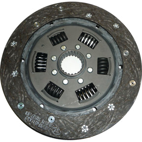 Close-up of a circular Sparex Clutch Plate - S.145554 with visible springs and friction material, featuring 23 splines and a disc size of 225mm, typically used in a vehicle's manual transmission system.