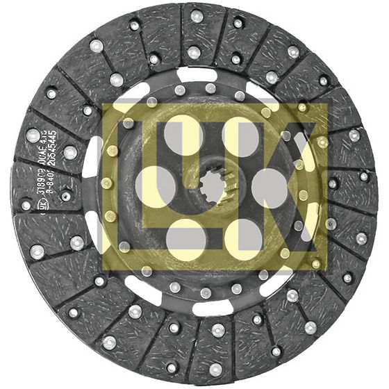 Image of a car clutch disc with a central hub and friction material segments, marked with the brand name "Sparex" prominently displayed. The splines on the central hub ensure a precise fit, identifying it as the Clutch Plate - S.145615.
