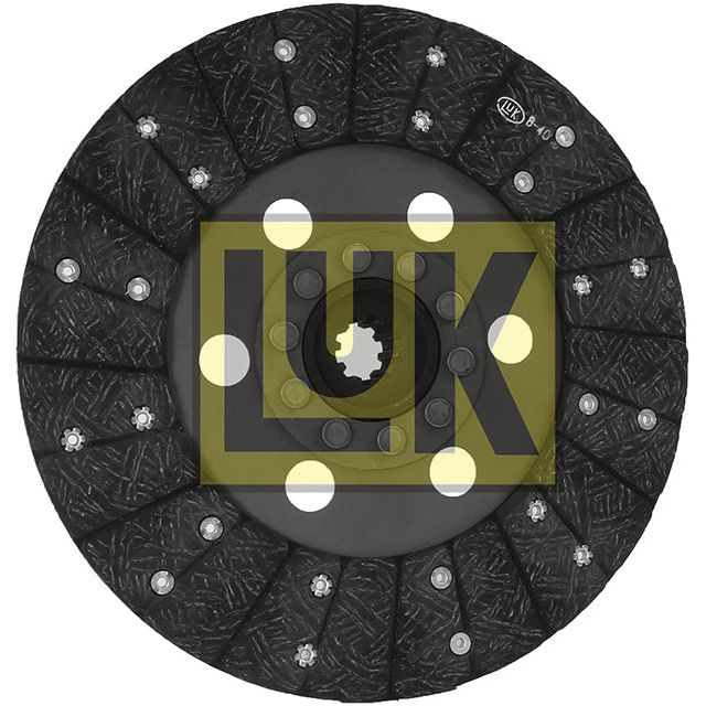 A circular automotive clutch disc labeled Clutch Plate - S.145672 from the Sparex brand, featuring a textured organic lining material and a central hub with a yellow LUK logo, measuring 280mm in diameter.