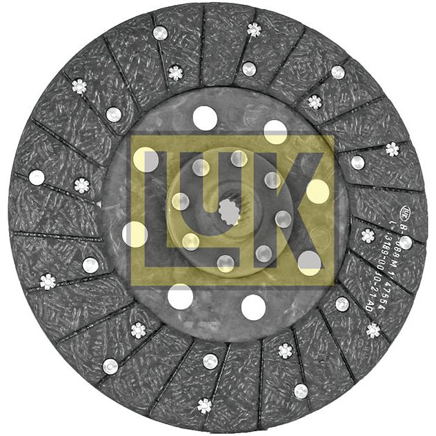 Sparex brand Clutch Plate - S.145679 features a gray, textured surface, multiple holes around its circumference, and precise splines for accurate fitting.