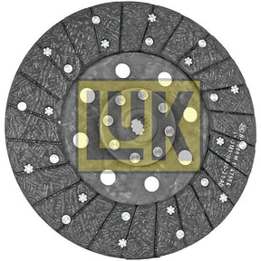 Sparex brand Clutch Plate - S.145679 features a gray, textured surface, multiple holes around its circumference, and precise splines for accurate fitting.