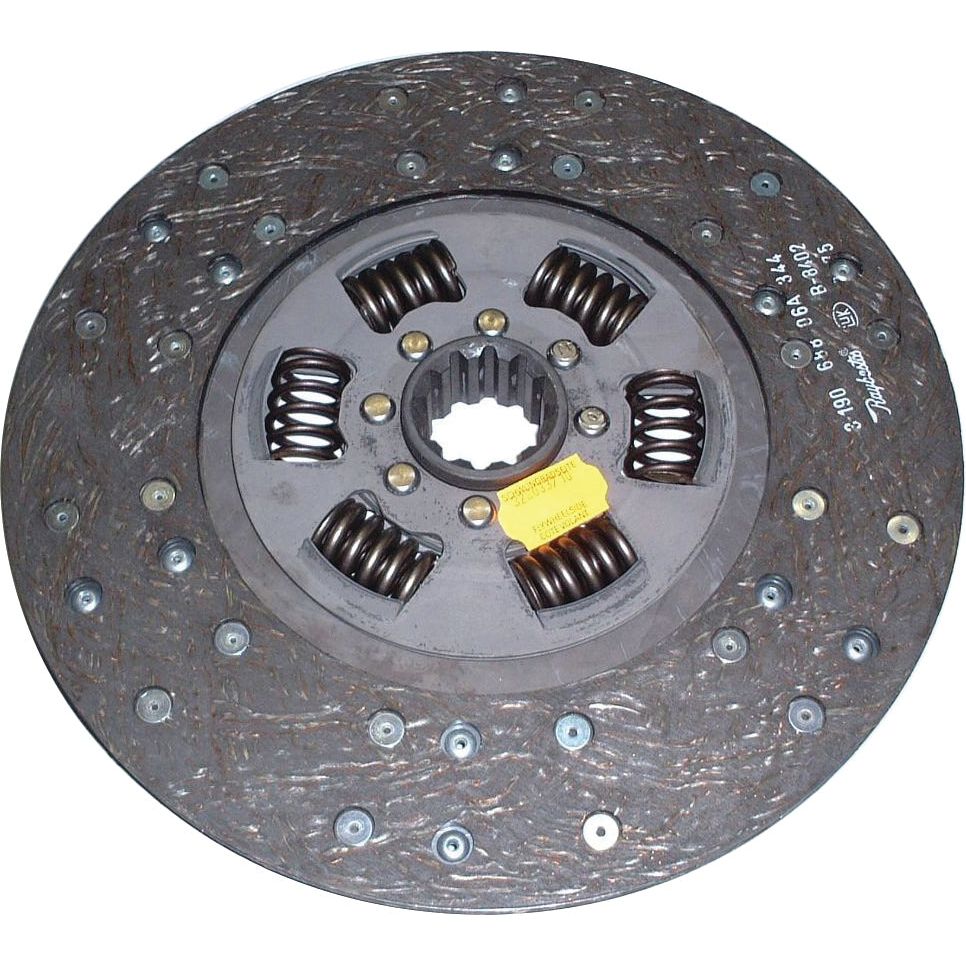 Close-up image of a Sparex Clutch Plate - S.145695 featuring visible springs and high-quality lining material.