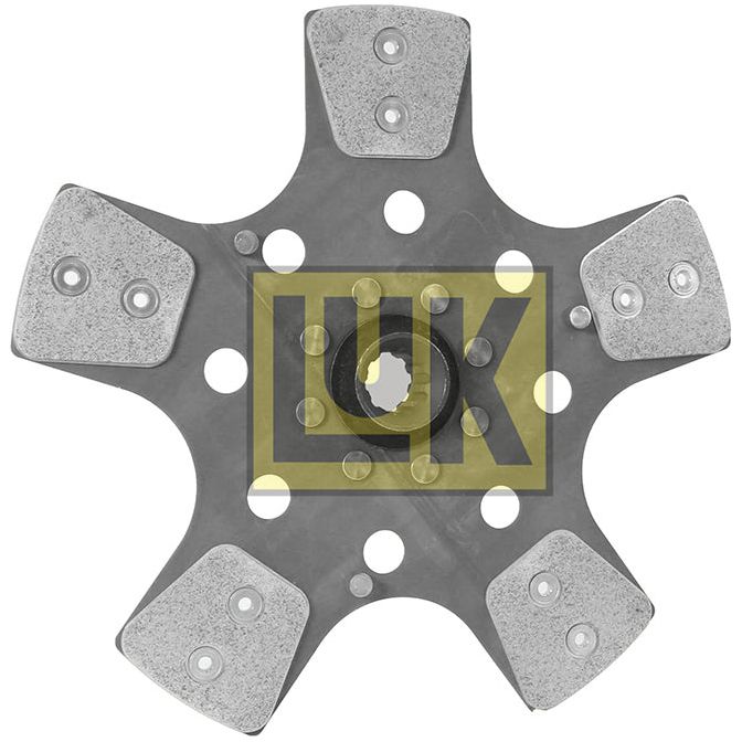 A five-petal metallic clutch disc with six bolt holes and a Disc Size of 280mm, centered on the Sparex logo, known as Clutch Plate - S.145747.