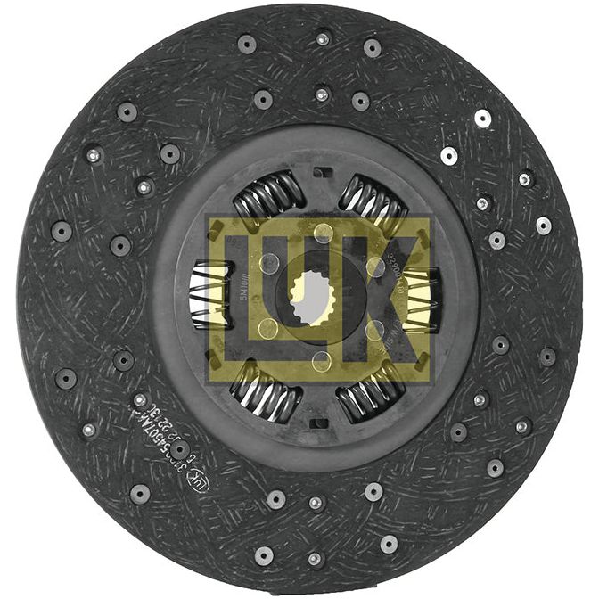 A round automotive clutch plate labeled "Clutch Plate - S.145758" by Sparex, featuring visible torsion springs, a central spline, and an organic lining material.