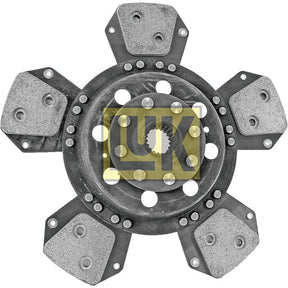 An automotive part, specifically the Clutch Plate - S.145778 from Sparex, a 300mm six-paddle clutch disc with cerametallic lining on each paddle and a central hub, is shown. The image has the "LUK" logo overlaid in the center.