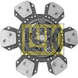 A six-paddle clutch disc with visible springs and friction pads, featuring a torsion sprung mechanism. The brand logo "Sparex" is overlaid in the center of the image, emphasizing its quality. This is identified as Clutch Plate - S.145825.
