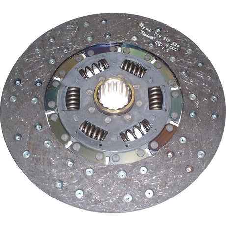 A close-up of the Sparex Clutch Plate - S.145836 showcasing the visible friction material, springs, and precise splines.