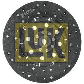 Image of a circular automotive clutch disc with the manufacturer's logo, "Sparex," prominently displayed in yellow and black over the center. The clutch plate - S.145841 is sized at 310mm, featuring splines 18 and is lined with organic material for optimal performance.