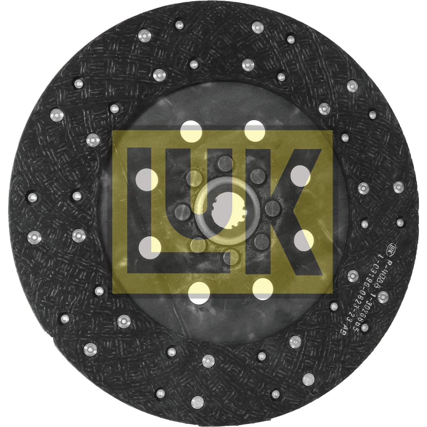 Close-up of a Sparex branded automotive clutch plate, model S.145851, for Renault CELTIS, highlighting the central hub and lining material with visible rivets.