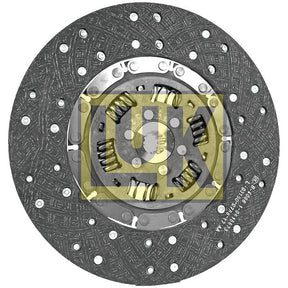 Close-up of a Sparex Clutch Plate - S.145859 automotive clutch disc, Disc Size 310mm, with a textured surface and visible torsion sprung springs in the center.