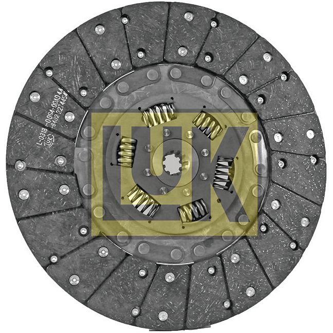 An automotive clutch plate branded as Sparex Clutch Plate - S.145909, featuring an organic friction material lining and a central hub equipped with torsion-sprung springs.