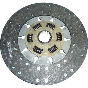 Close-up image of a Sparex Clutch Plate - S.145924 showcasing its metal surface, springs, and central hub.