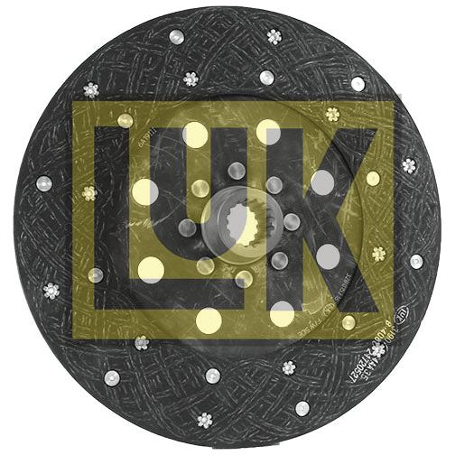 A round black clutch plate, known as Clutch Plate - S.19674, with the letters "Sparex" prominently displayed on it. The plate features a central hub and multiple small circular holes, exemplifying the high-quality spline integration for which the Sparex brand is renowned.