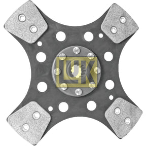 The Clutch Plate - S.69207 by Sparex is a metal clutch disc with four ceramic pads and a central hub, featuring the LUK logo in the middle, and comes in various disc sizes and splines to fit different vehicles.