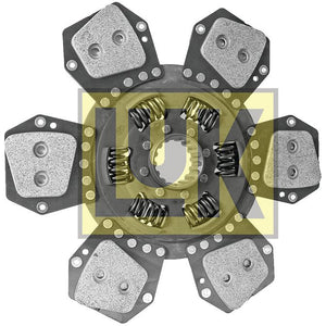 Circular automotive Clutch Plate - S.72848 with spring mechanisms and cerametallic friction pads, featuring the Sparex logo in the background. Disc size 310mm.