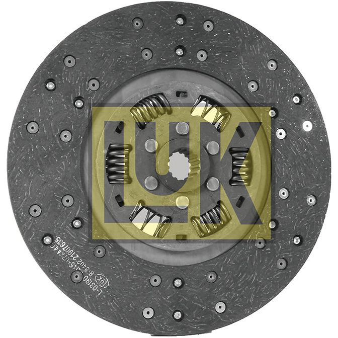 A circular automotive clutch disc, Product Name: Clutch Plate - S.73177 by Sparex, with a black textured surface, several metal springs, and a central hub featuring splines 15 and gear teeth. The disc size is 290mm and it features an organic lining material. The "Sparex" logo is prominently displayed across the center.