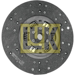 A circular automotive clutch disc, Product Name: Clutch Plate - S.73177 by Sparex, with a black textured surface, several metal springs, and a central hub featuring splines 15 and gear teeth. The disc size is 290mm and it features an organic lining material. The "Sparex" logo is prominently displayed across the center.