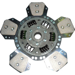The Sparex Clutch Plate - S.73179 is a 290mm metal disc designed with five friction pads and a visible torsion sprung system around the central hub.