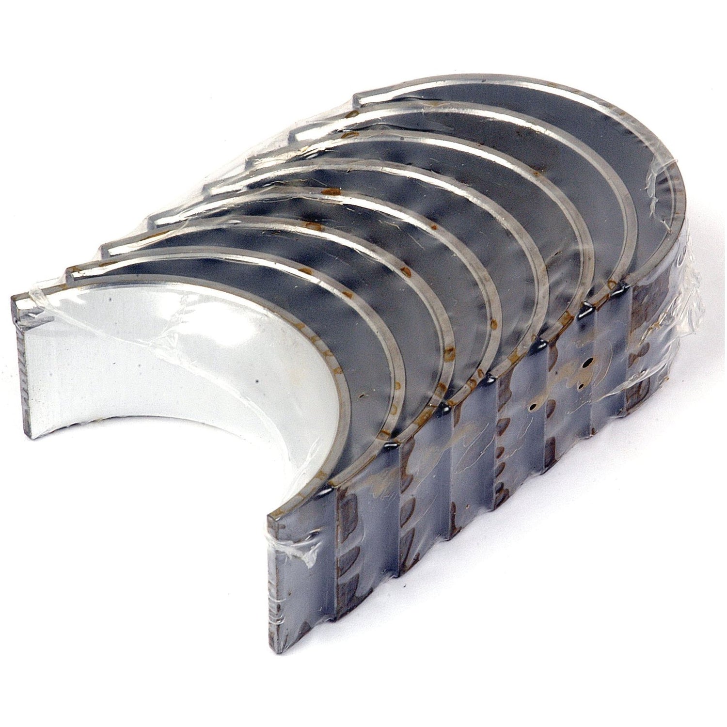 A set of six conrod bearings, each measuring +0.020'' (0.50mm), branded Sparex and slightly fanned out in a stack.