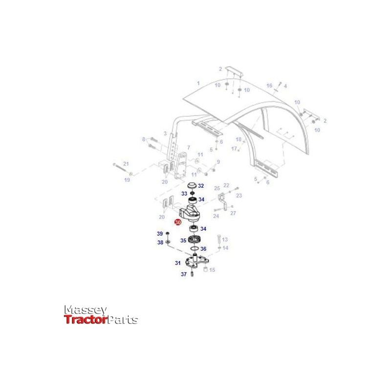 Fendt Console Left - G718701030201 | OEM | Fendt parts | Cab Interior-Fendt-Cabin & Body Panels,Farming Parts,Fenders,Tractor Body,Tractor Parts