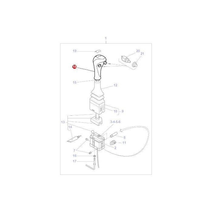 Control Lever - AL5020377 - Massey Tractor Parts