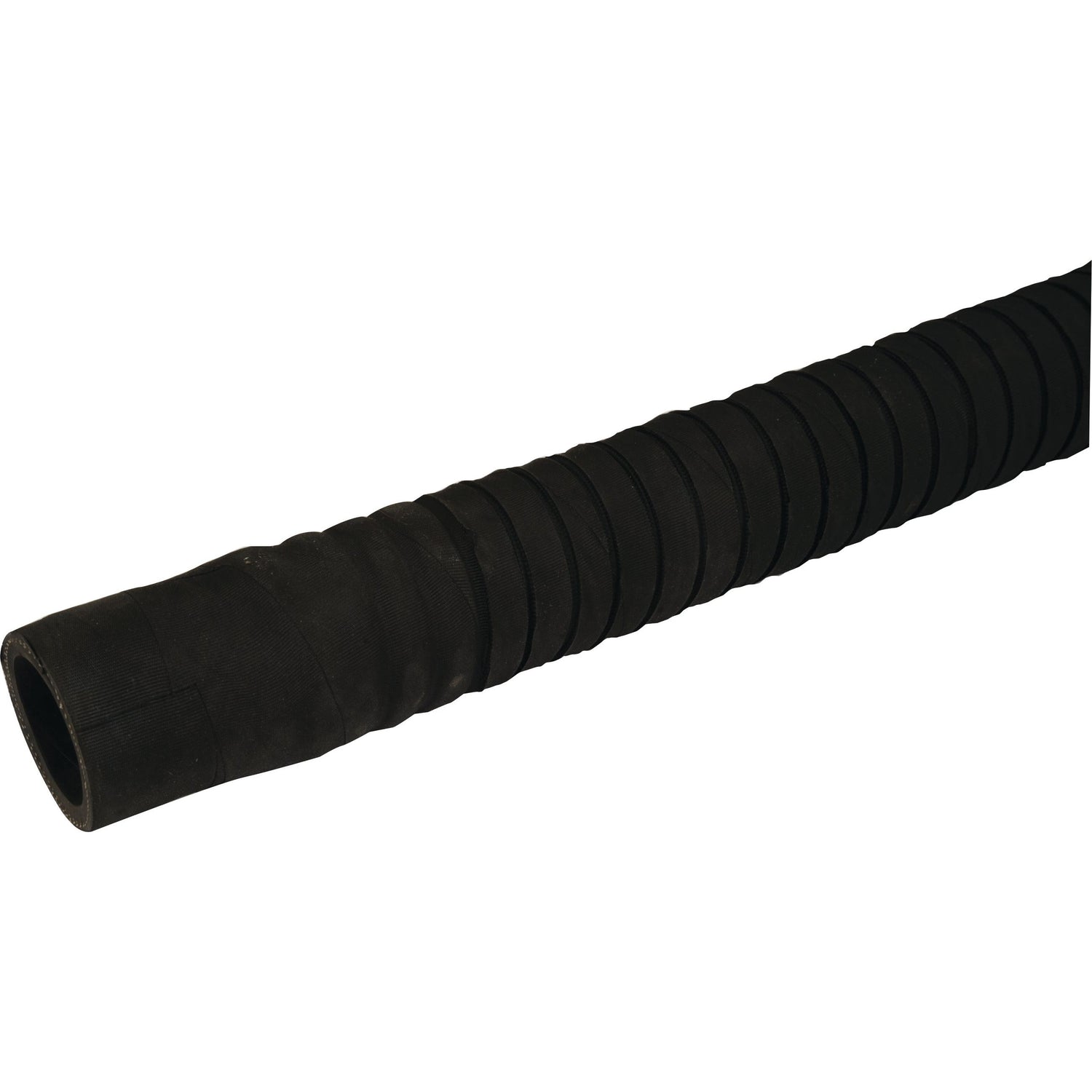 A 1m Sparex Convoluted Radiator Hose (S.56026) in black, featuring a reinforced exterior.
