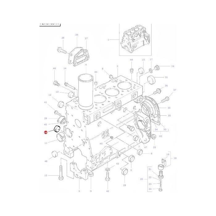 Core Plug - 4222012M1 - Massey Tractor Parts