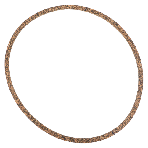 An image of a closed loop or ring made of a brown, textured material, resembling a gasket or a piece of rope, reminiscent of the Cork Gasket - 184182M3 from Massey Ferguson by AGCO.