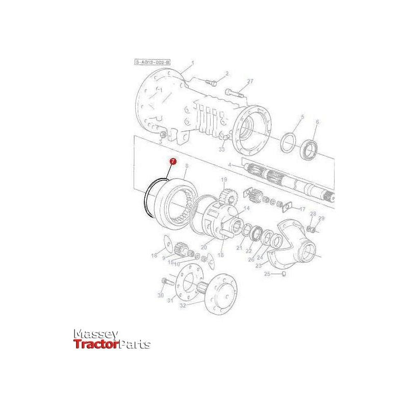 Massey Ferguson Cork Gasket - 184182M3 | OEM | Massey Ferguson parts | Axles & Power Transmission-Massey Ferguson-Axles & Power Train,Farming Parts,Gaskets,Rear Axle,Seals & Gaskets,Tractor Parts