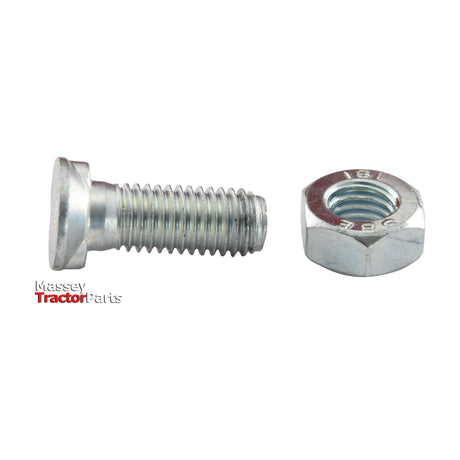 Countersunk Head Bolt 1 Nib With Nut (TF1E) - M10 x 45mm, Tensile strength 8.8 (25 pcs. Box)
 - S.78828 - Massey Tractor Parts