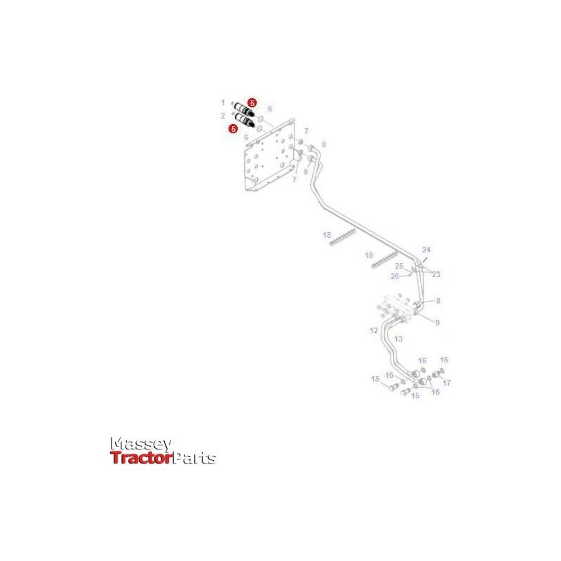 Fendt Coupler Fitting - G835960100040 | OEM | Fendt parts | Tractor Spool Valves-Fendt-Farming Parts,Hydraulic Couplings,Hydraulics,Tractor Parts
